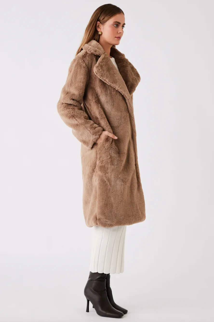 Malena Coat, Taupe