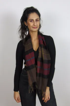 Maroon Tartan Scarf