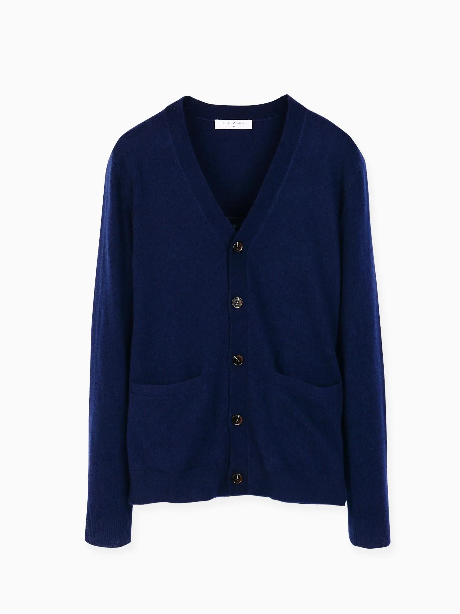 Men V-Neck Cardigan_Navy