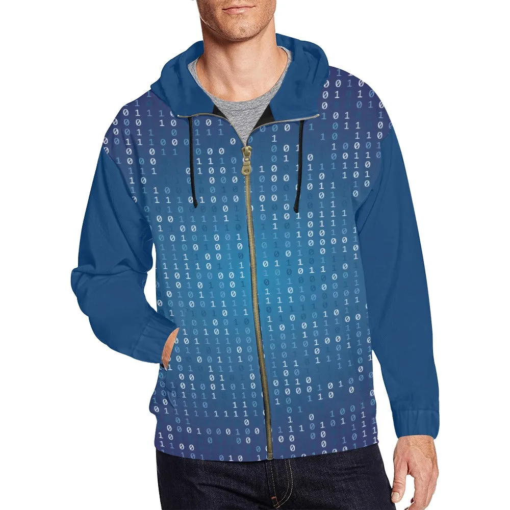 Men's Classic Zip Hoodie - E Blue