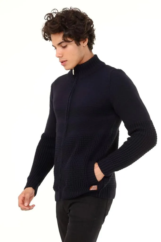 Men's Zip Up Sweater European Slim Fit | 505