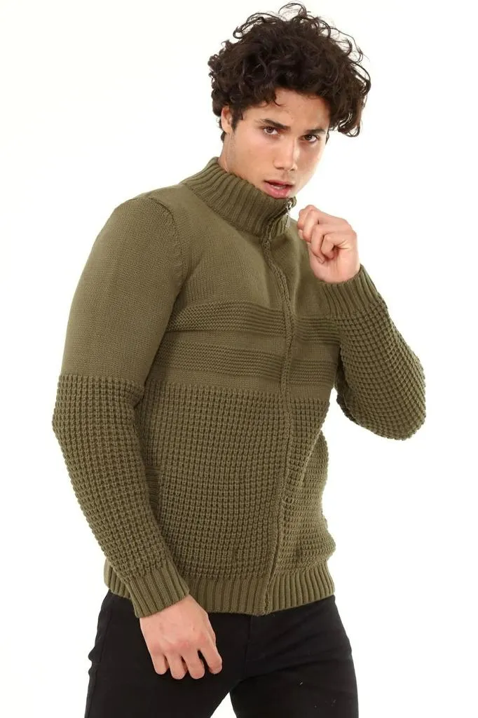 Men's Zip Up Sweater European Slim Fit | 505