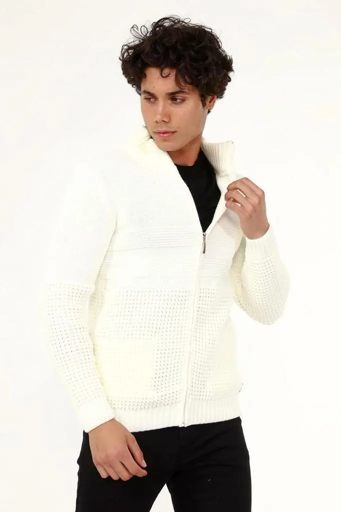 Men's Zip Up Sweater European Slim Fit | 505