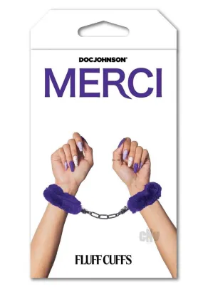 Merci Fluff Cuffs Purple