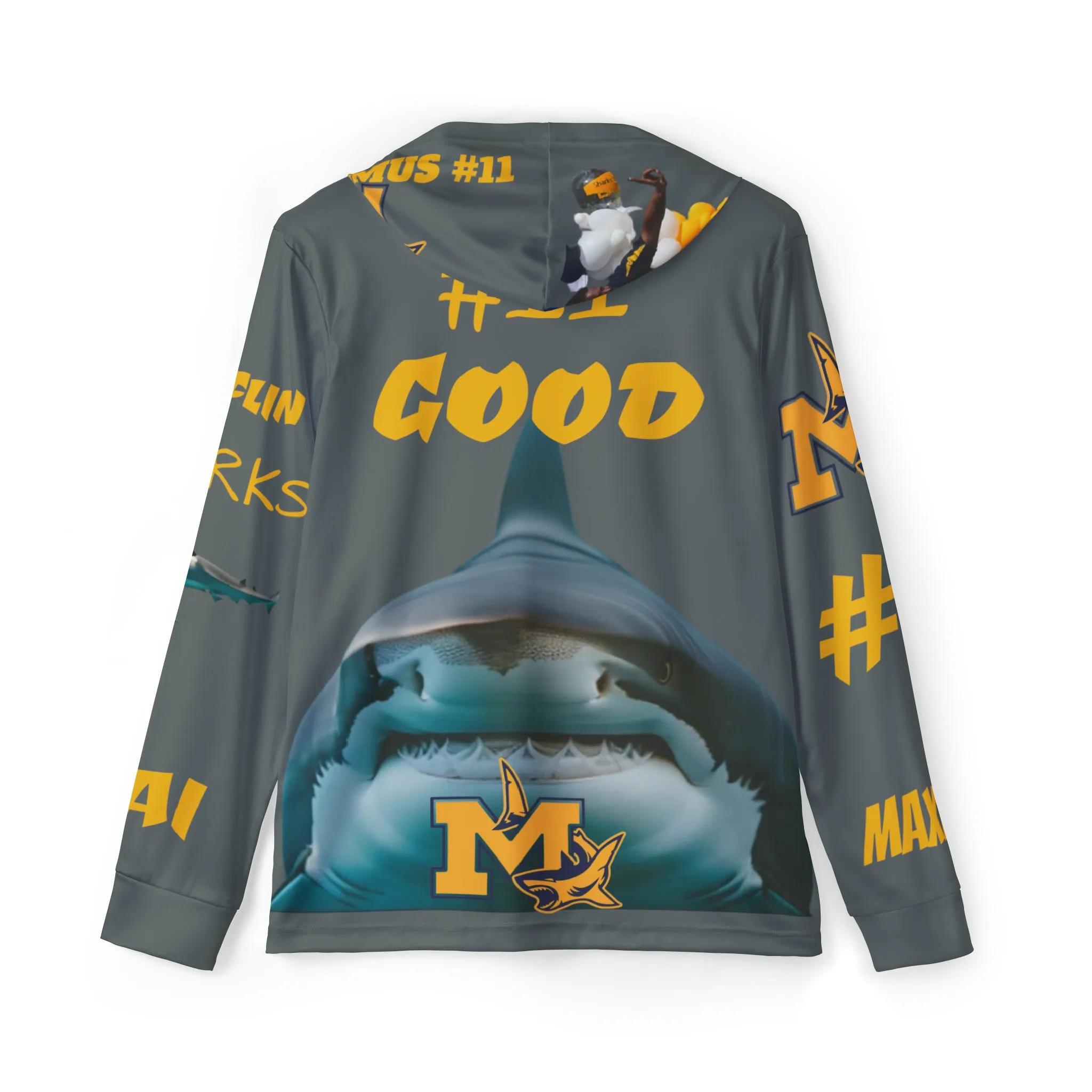 Mifflin Sharks Men's Sports Warmup Hoodie (AOP)