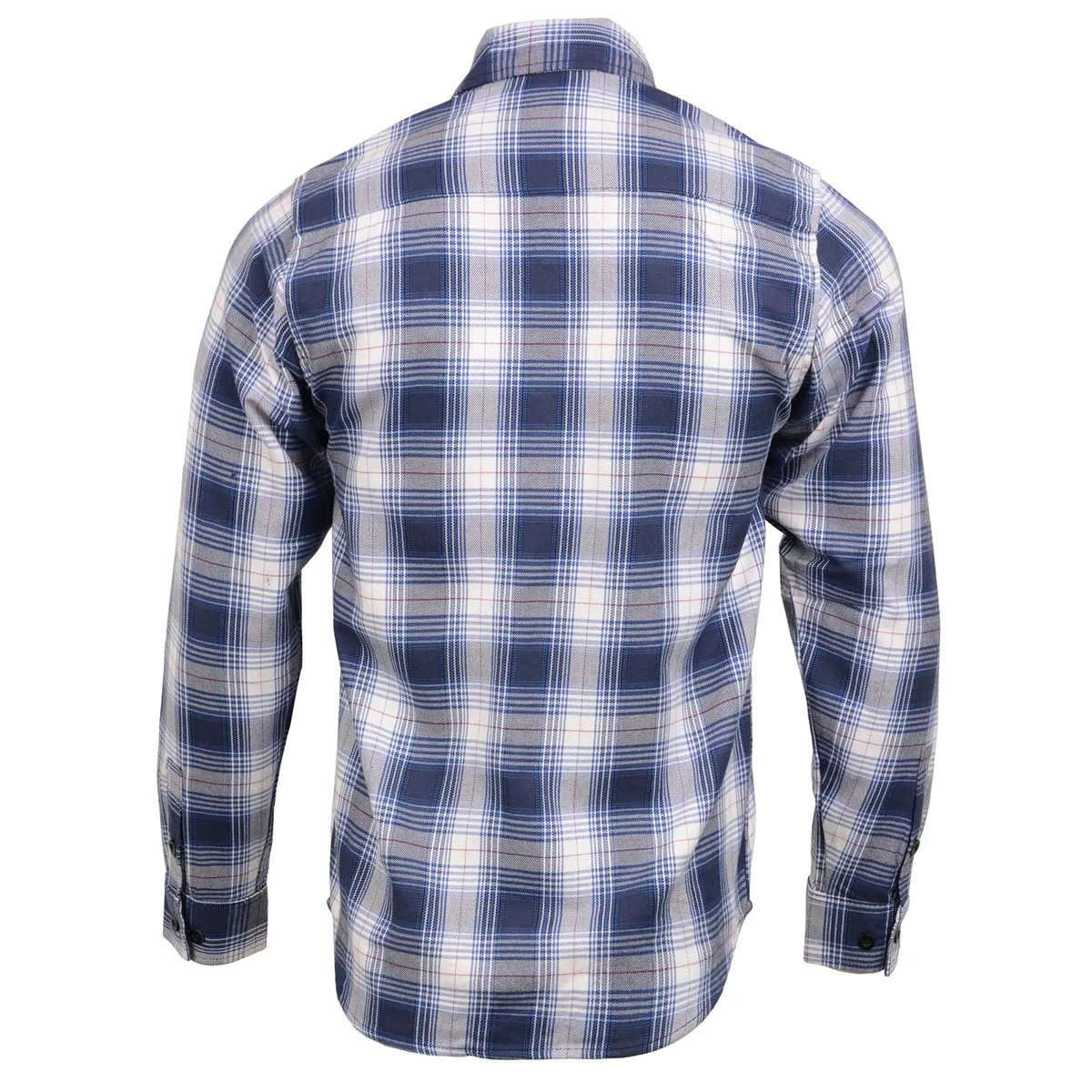 Milwaukee Leather MNG11650 Men's Blue and White Long Sleeve Cotton