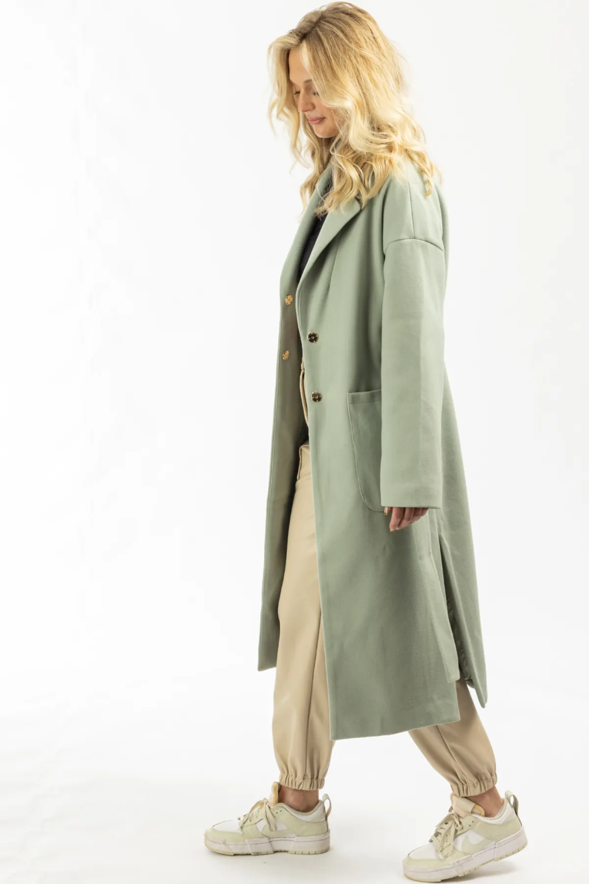 MINT OVERSIZE BELTED TRENCH COAT