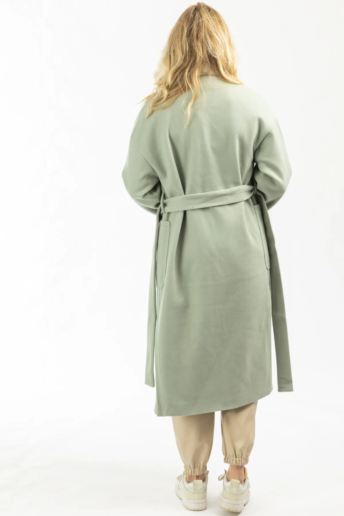 MINT OVERSIZE BELTED TRENCH COAT