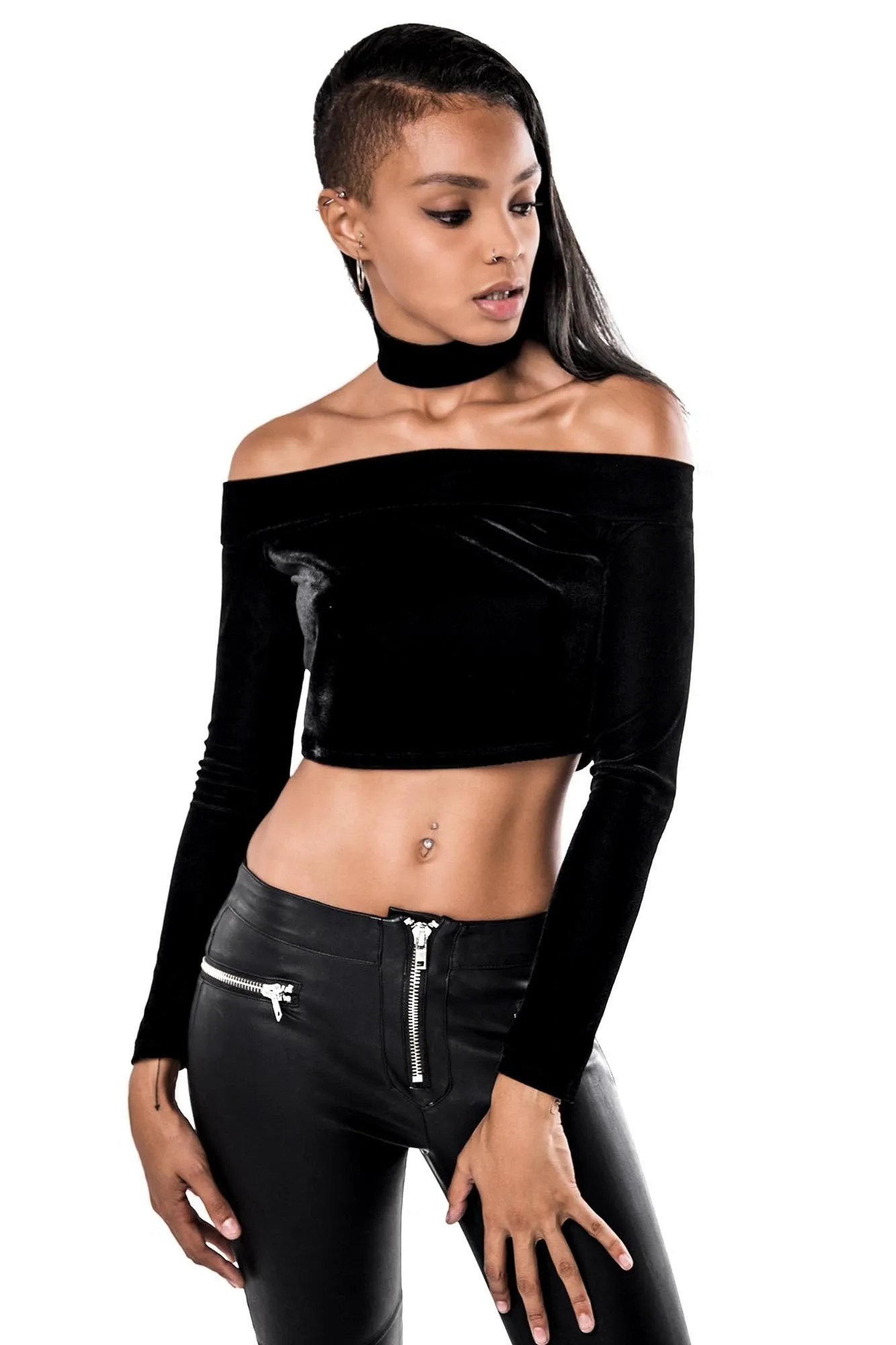 Mortuary Unholy Bardot Top [B]