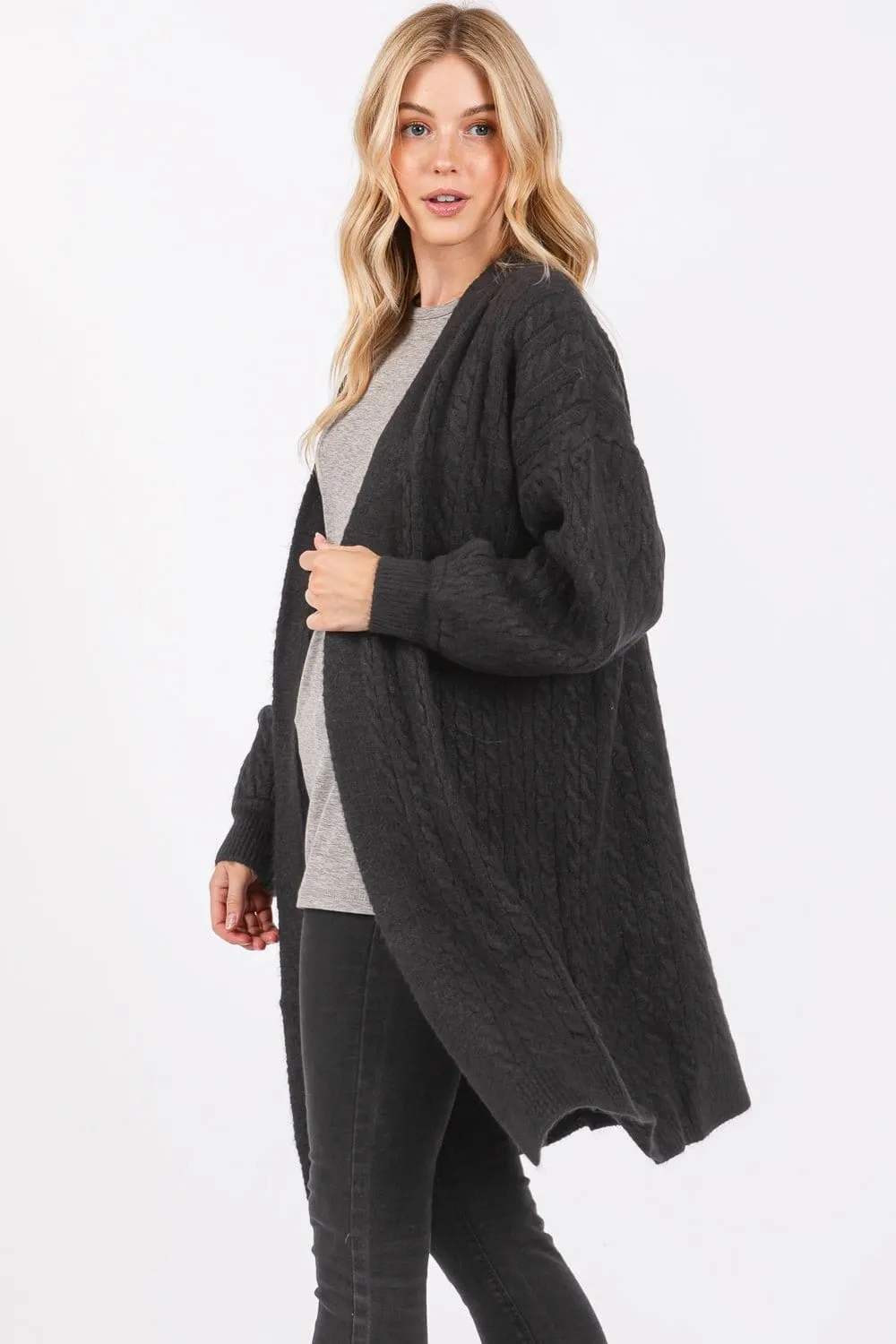 MS0406 Cable Knit Cardigan