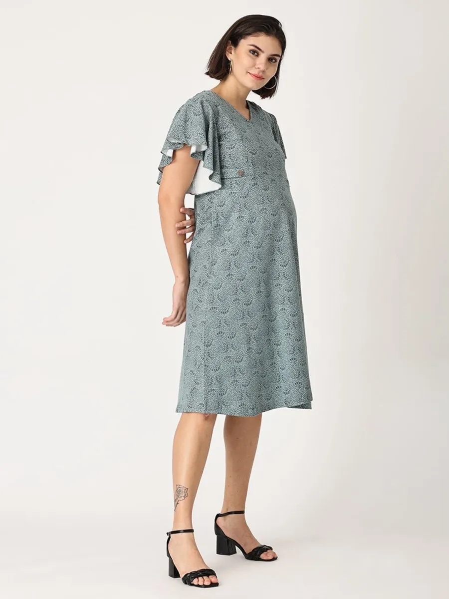 Mystic Spiral Maternity and Nursing Dress