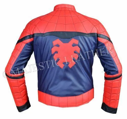 NEW SPIDERMAN HOMECOMING COSTUME FAUX LEATHER JACKET-BNWT