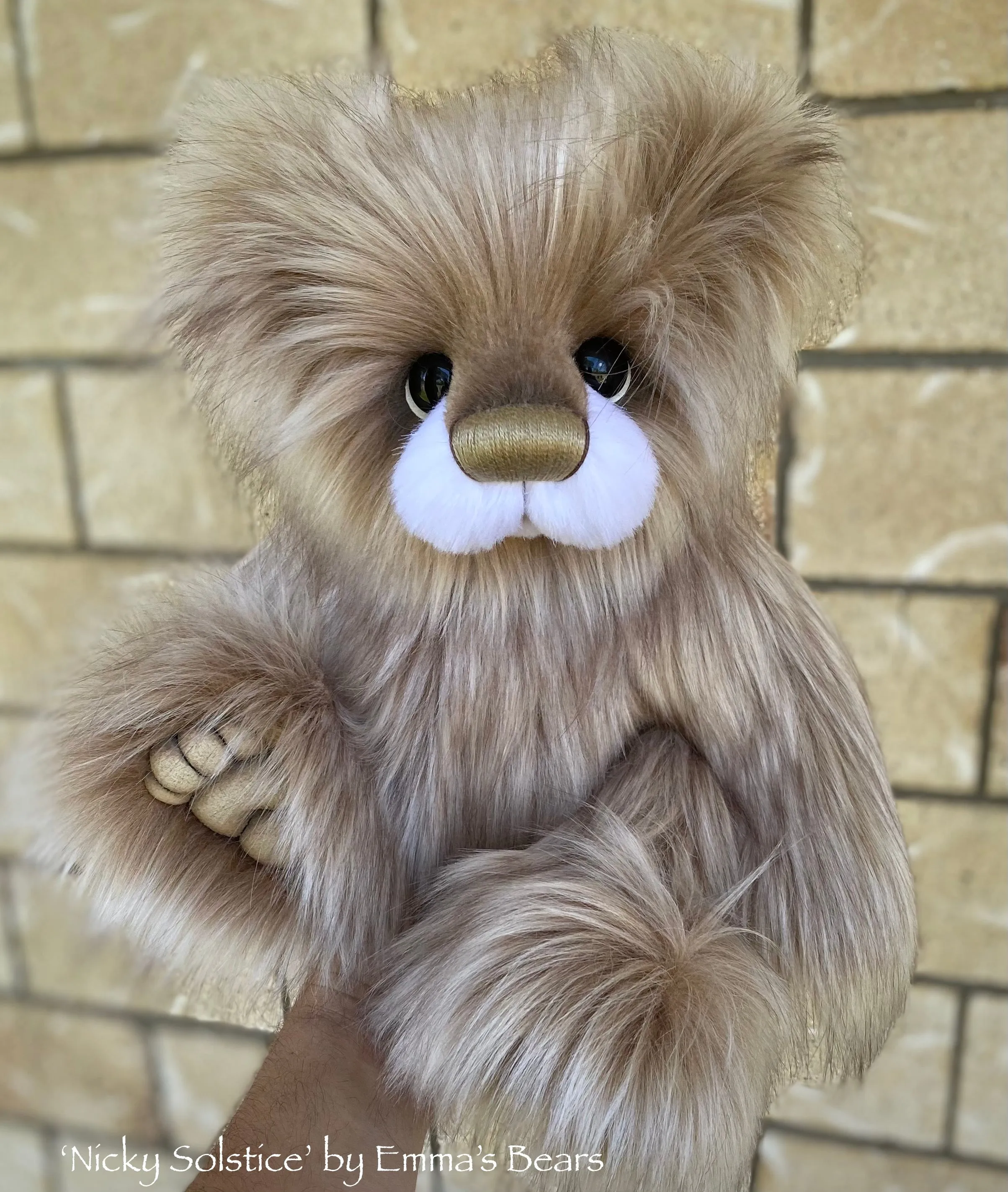 Nicky Solstice - 16" Christmas 2023 Artist Bear by Emma's Bears - OOAK