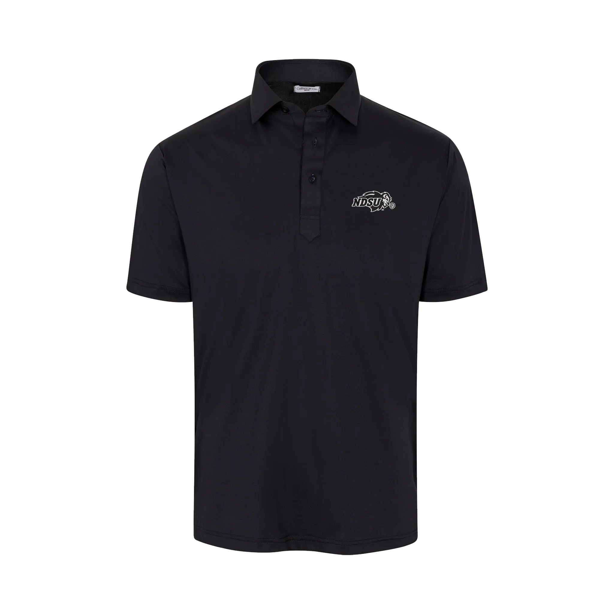 North Dakota State Featherweight Flex Polo Black