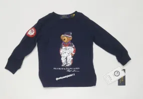 Nwt Kids Polo Ralph Lauren Olympic Bear L/S Tee (2T-7T)