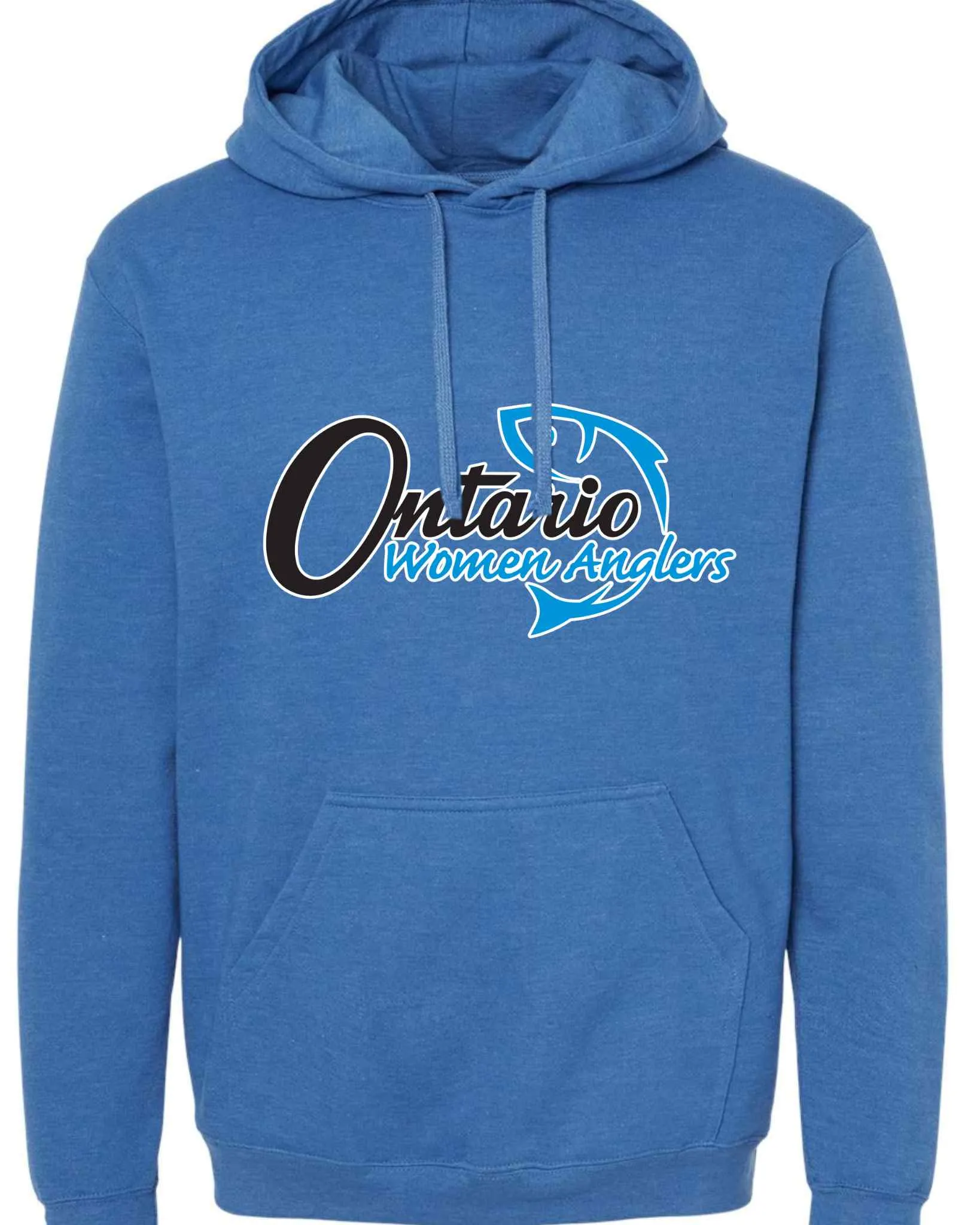 Ontario Women Anglers Adult Hoodie — Royal or Heather Royal