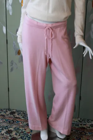 Pale Pink Cashmere Pants, XL