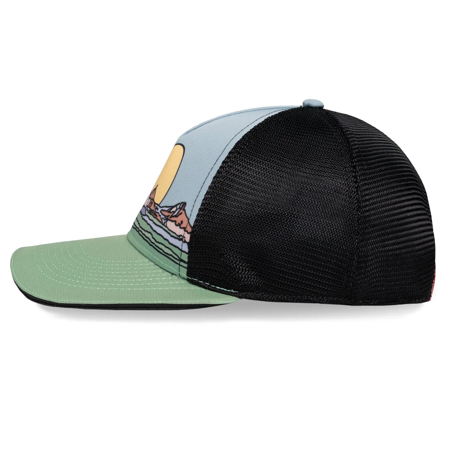 Peeking Sun 5 Panel Trucker Hat