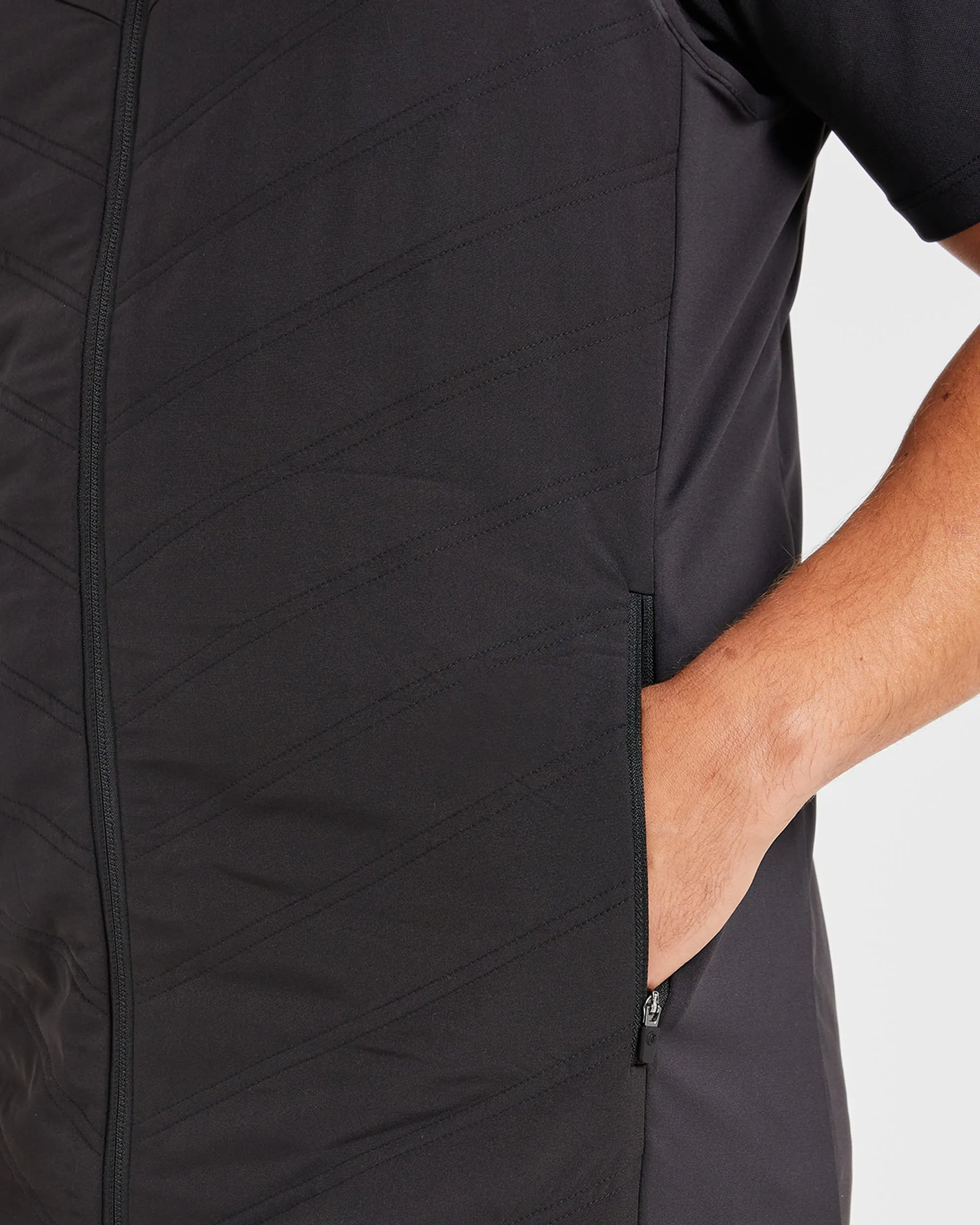 Performance Hybrid Gilet - Black