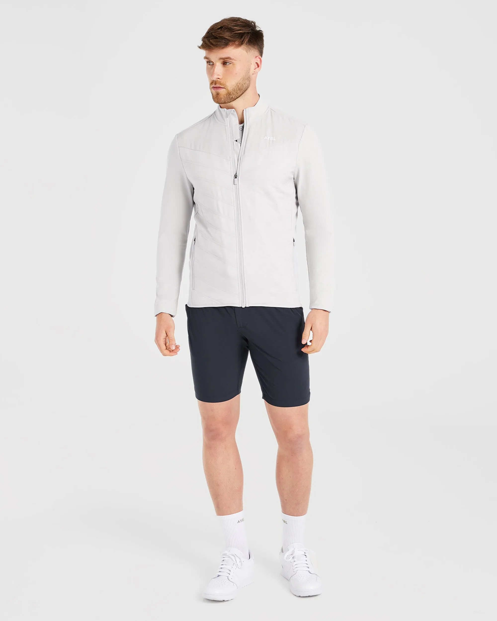 Performance Hybrid Jacket - Ice Grey