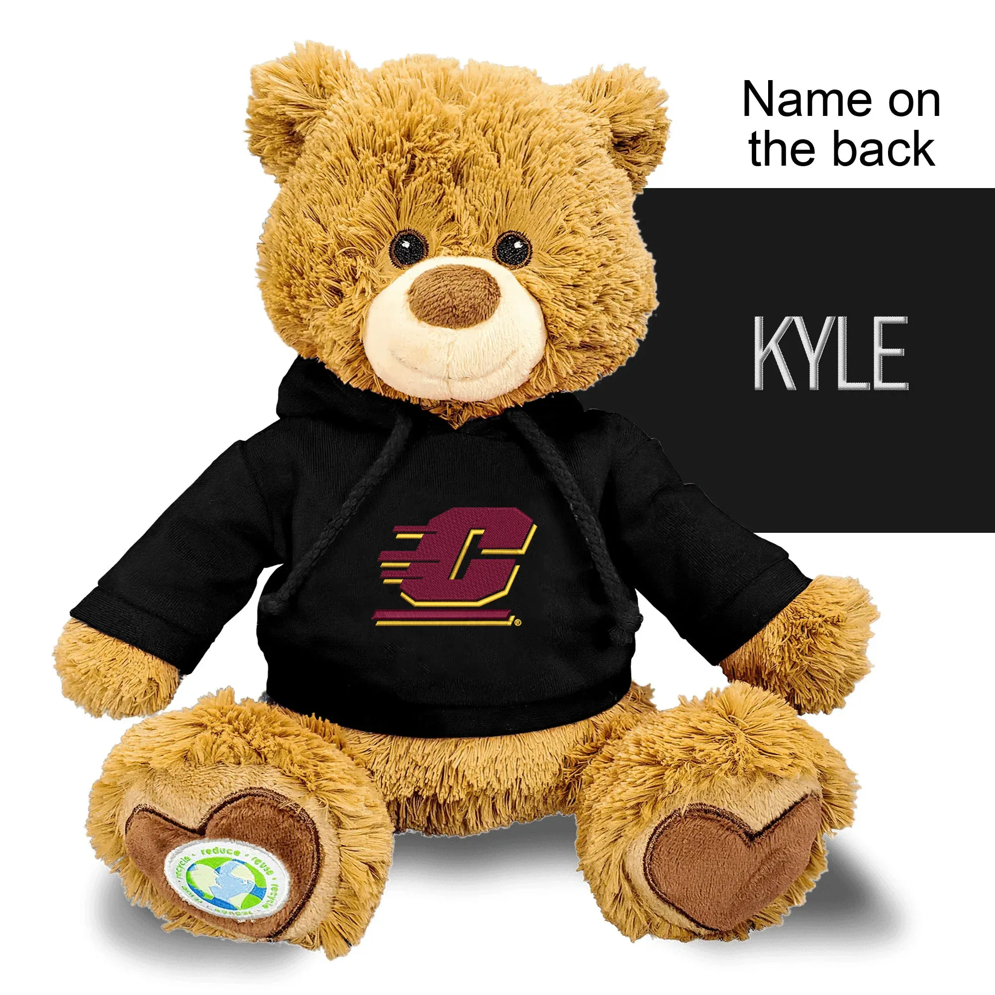 Personalized Central Michigan Chippewas 10" Plush Bear 2