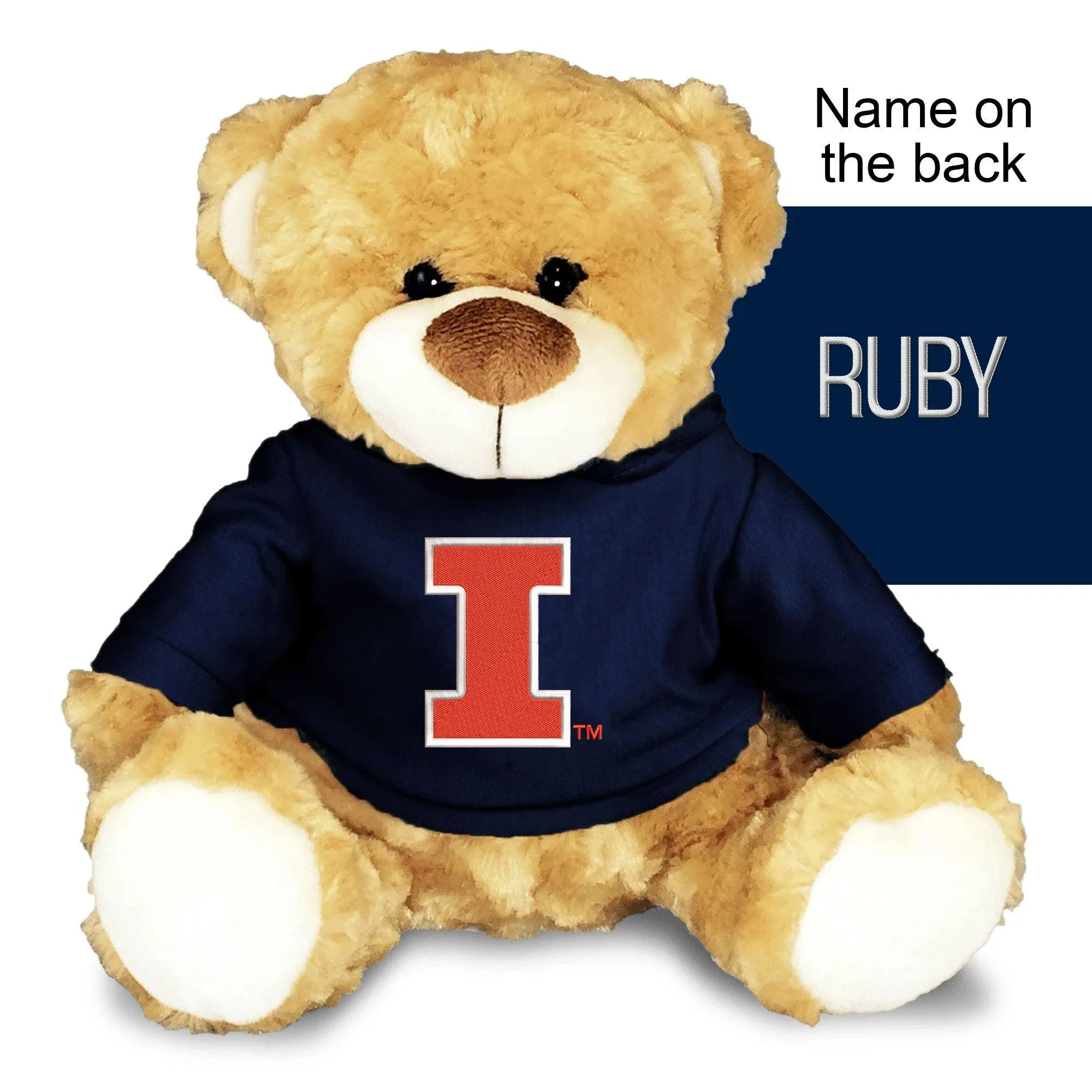 Personalized Illinois Fighting Illini 10" Plush Bear