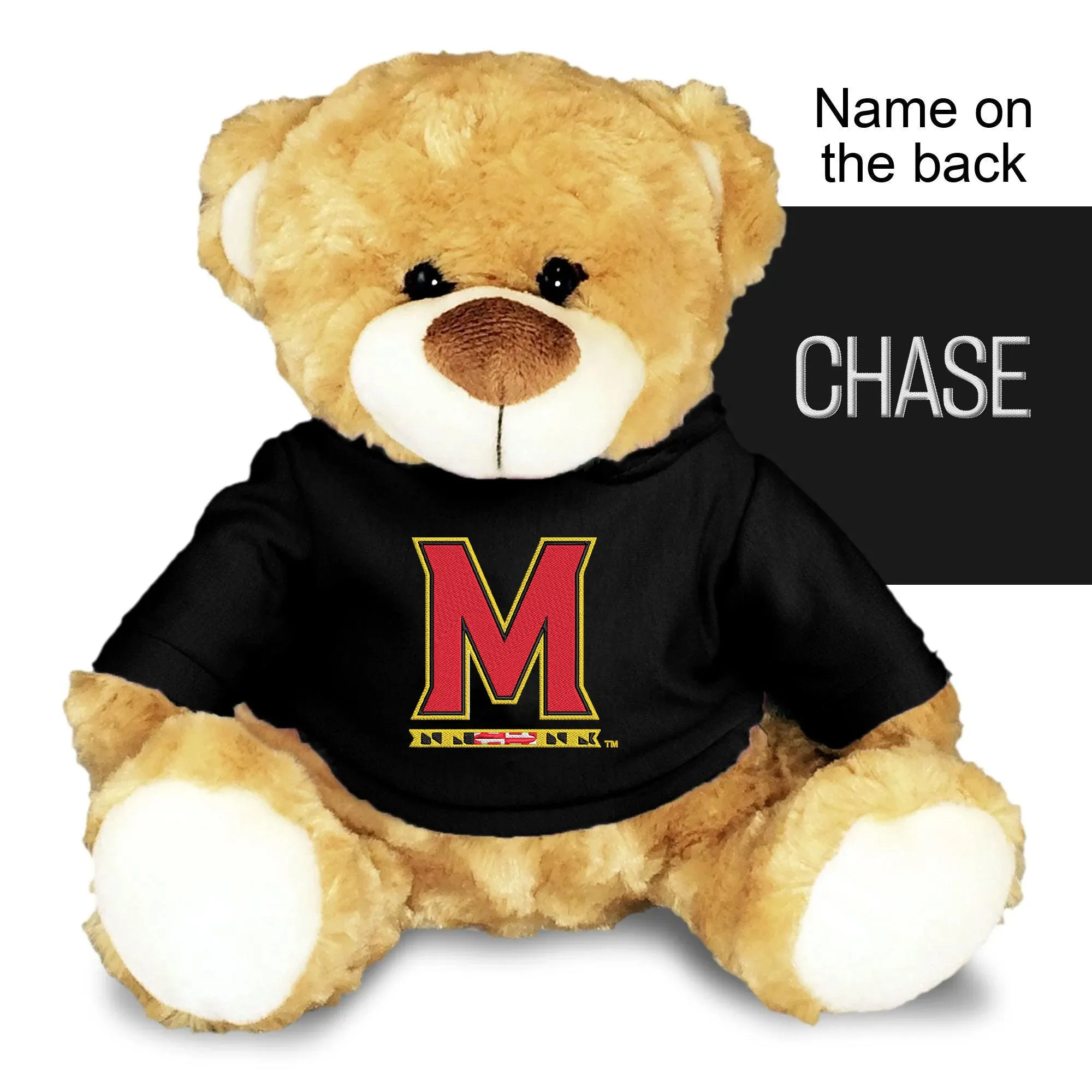 Personalized Maryland Terrapins M 10" Plush Bear