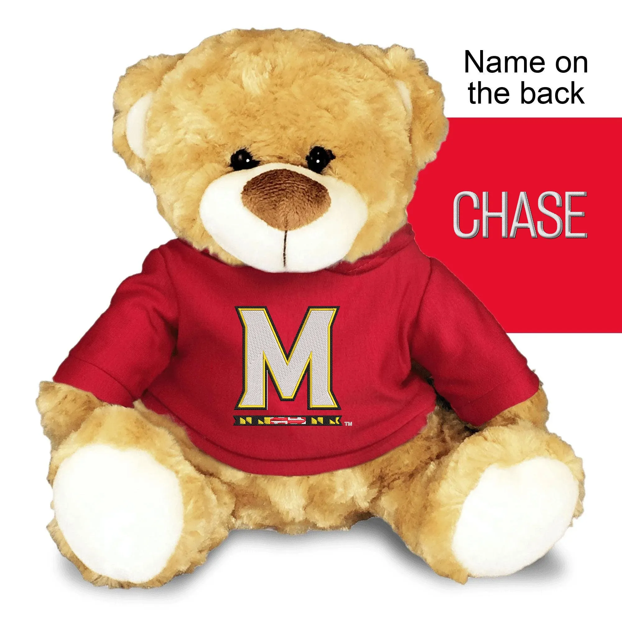 Personalized Maryland Terrapins M 10" Plush Bear