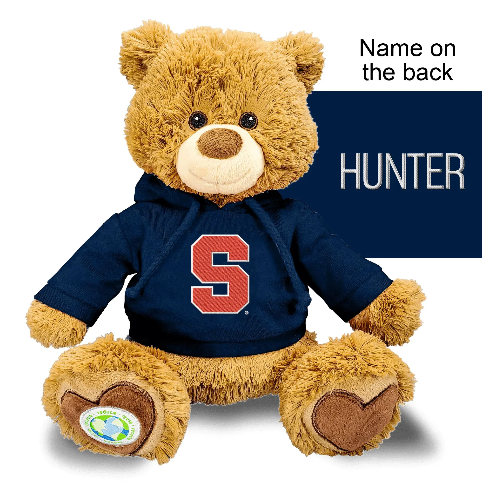 Personalized Syracuse Orange 10" Plush Bear 2