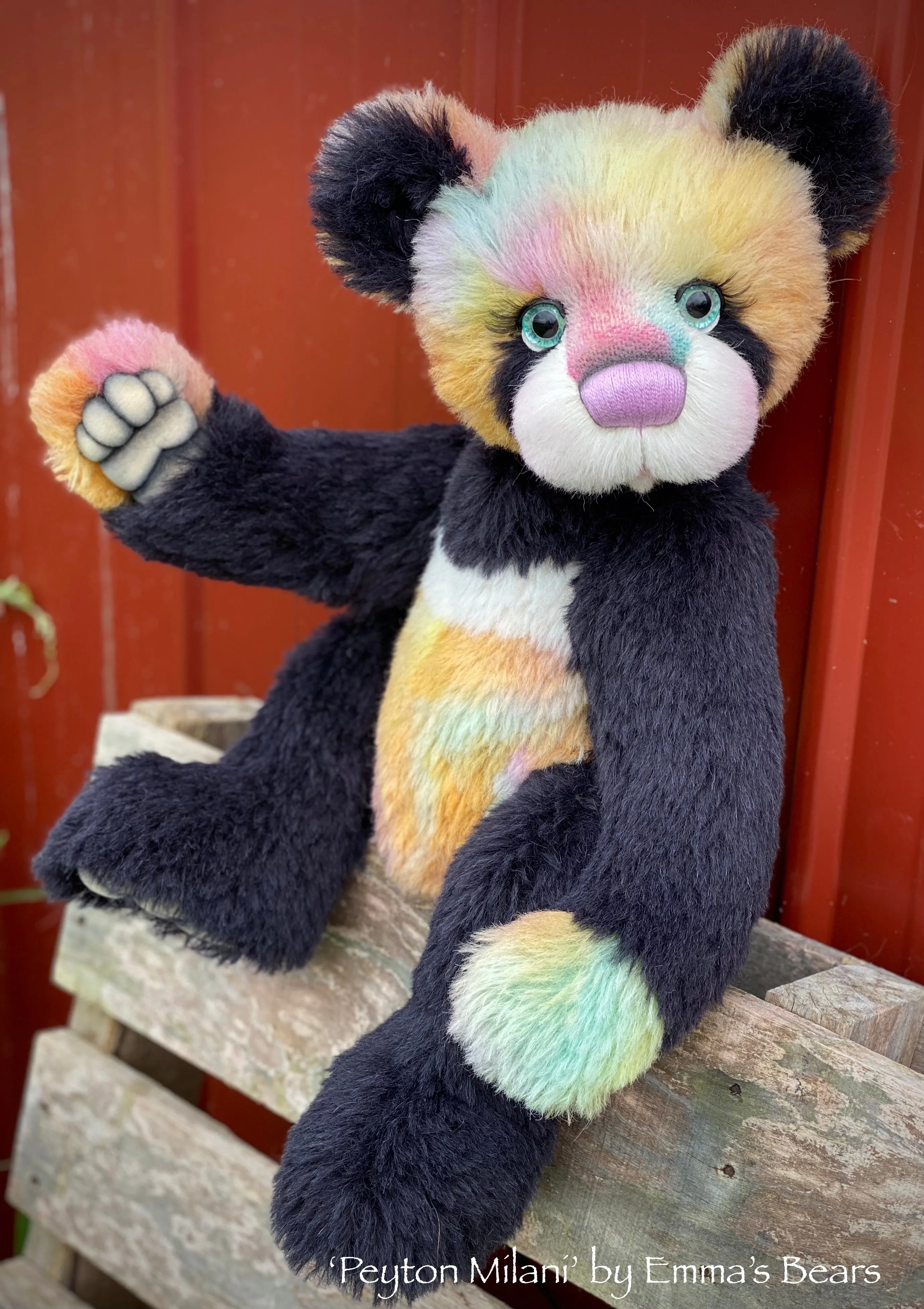 Peyton Milani - 21" Alpaca Toddler Artist Bear by Emma's Bears - OOAK