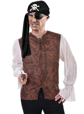 Pirate Buccaneer Mens Plus Size Costume Shirt