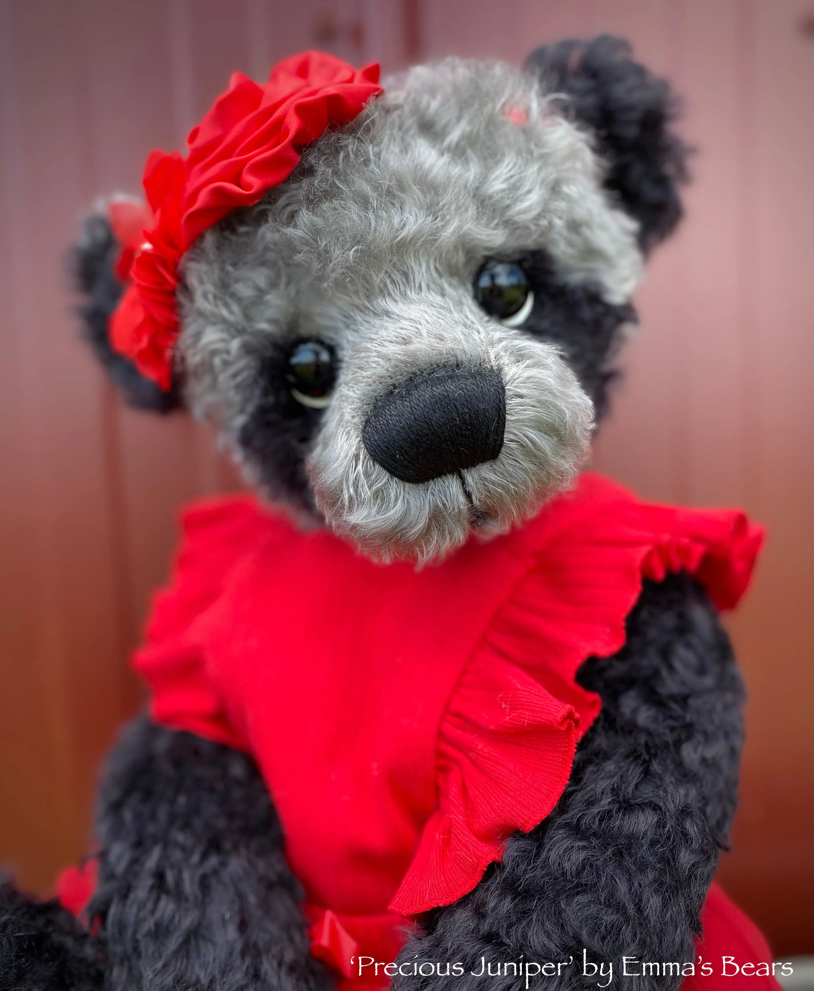 'Precious Juniper' - 21" Christmas 2021 Kid Mohair Artist Baby Bear by Emma's Bears - OOAK