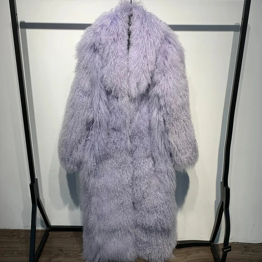 Premium Real Mongolian Fur Coat