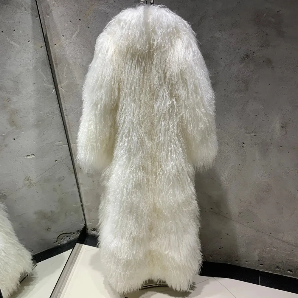 Premium Real Mongolian Fur Coat