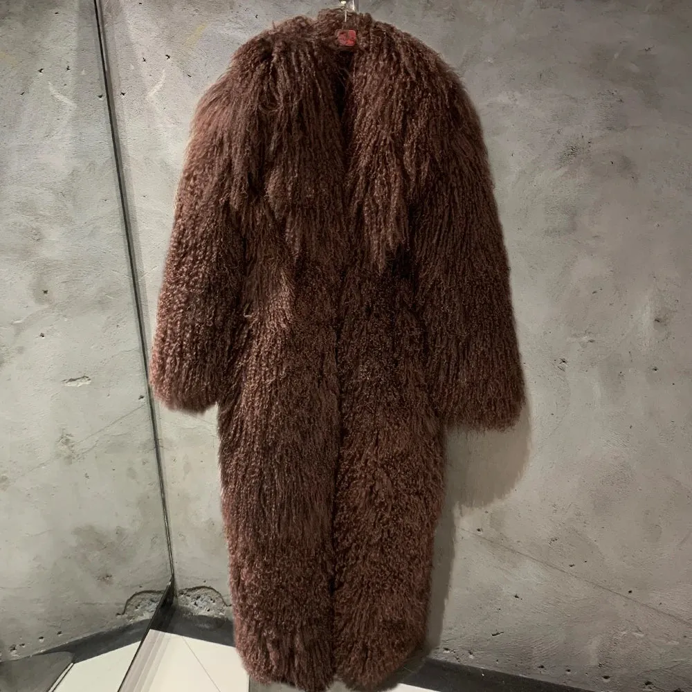 Premium Real Mongolian Fur Coat