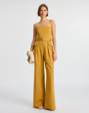 Presley Strapless Cotton Jumpsuit