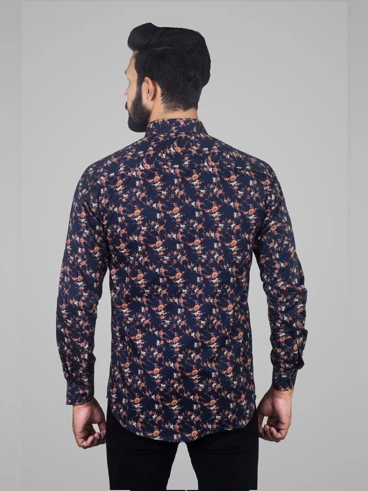 Printed Shirts for Men - Printed Satin Regular Men Shirt