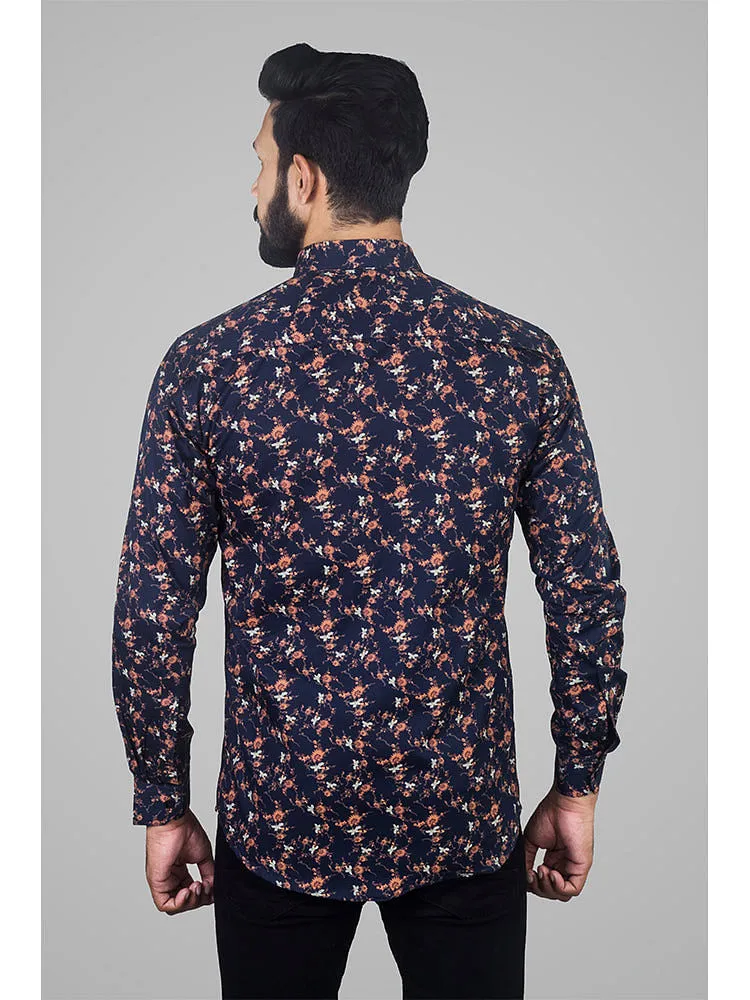 Printed Shirts for Men - Printed Satin Regular Men Shirt