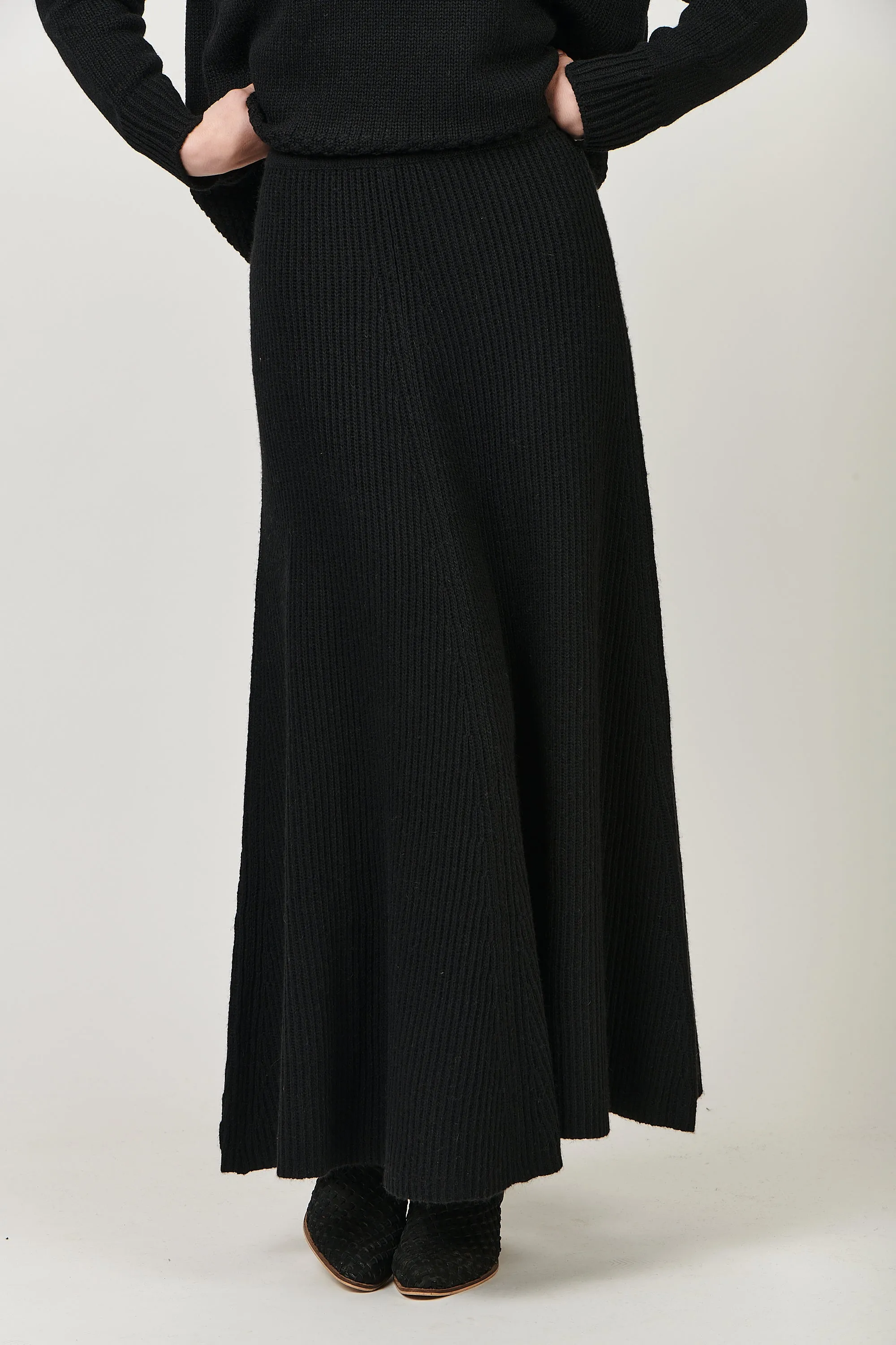 RE-48 Cashmere Blend Skirt