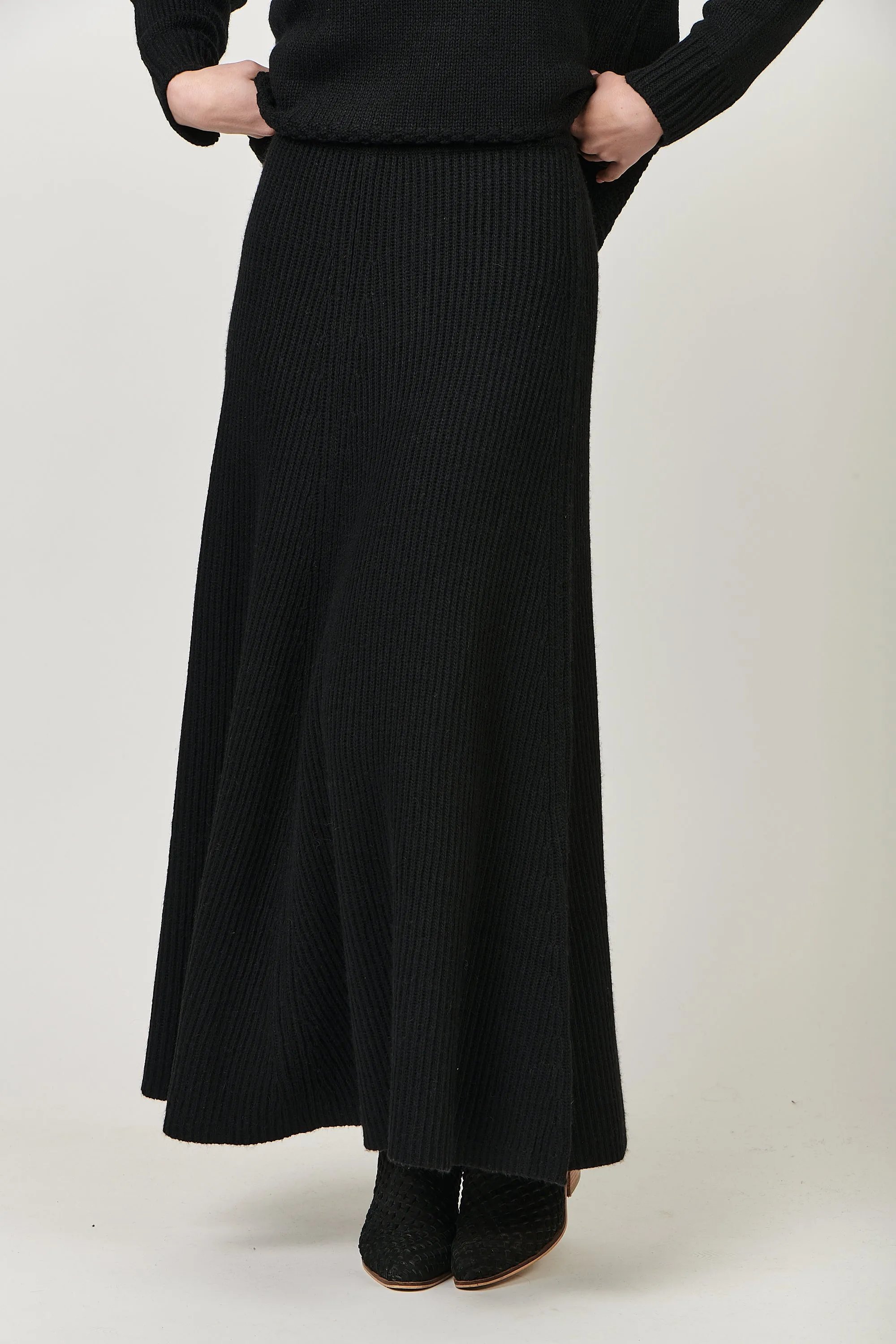 RE-48 Cashmere Blend Skirt