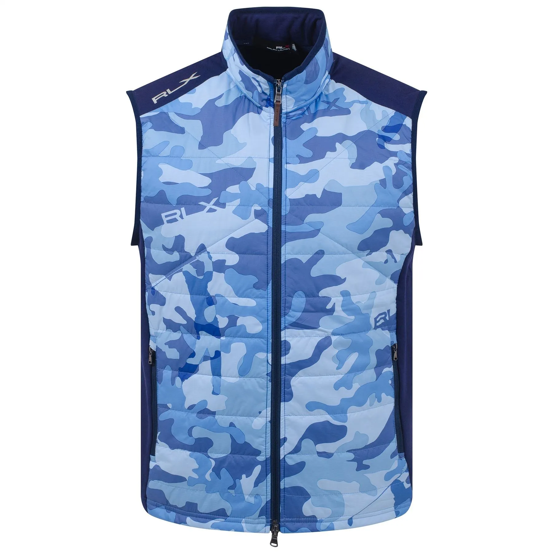 RLX Cool Wool Hybrid Vest French Navy/Camo Driver - SS23