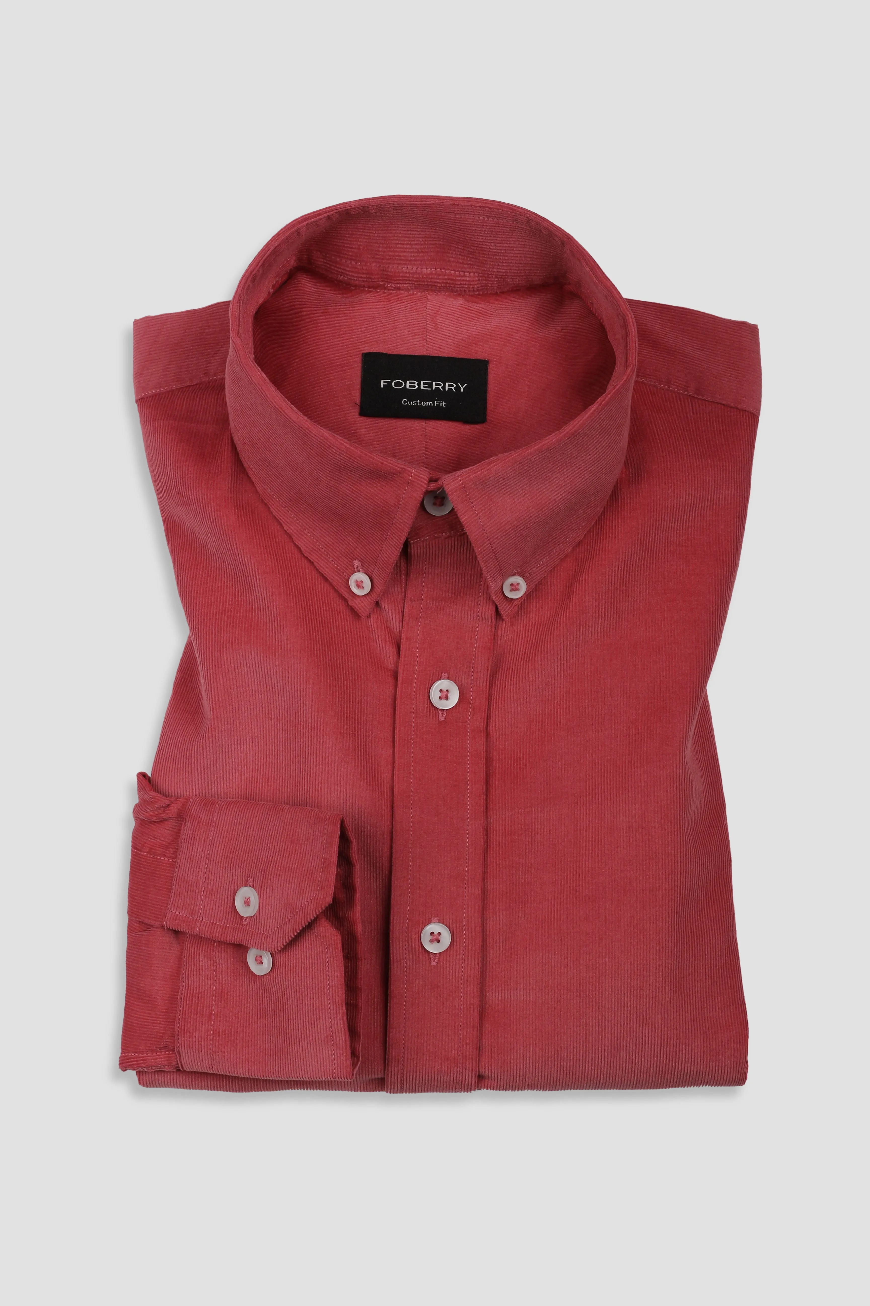 Salmon Corduroy Shirt