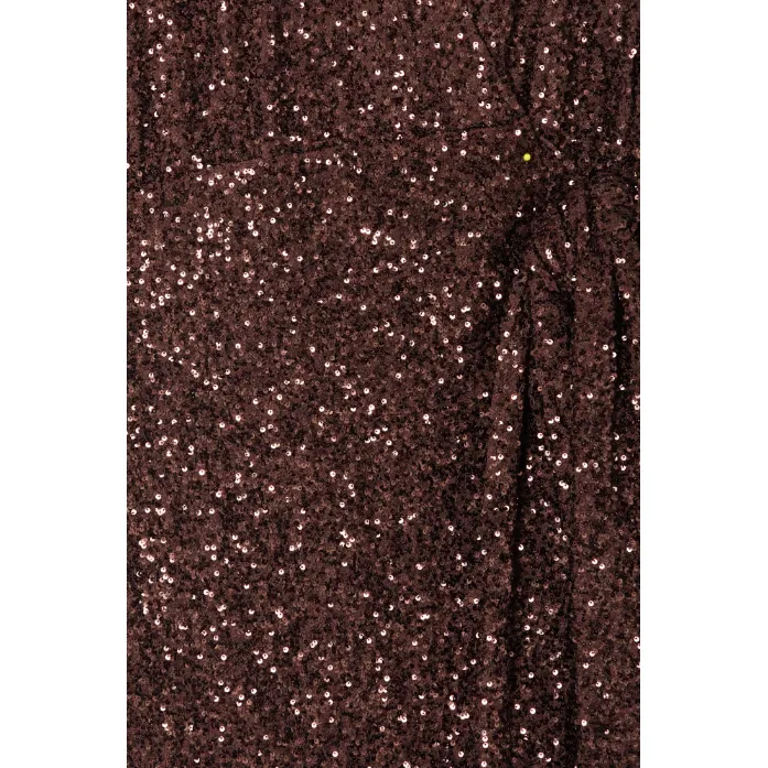 Sequin Vienna Dress Chocolate