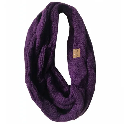 SF-800 DARK PURPLE Infinity Scarf