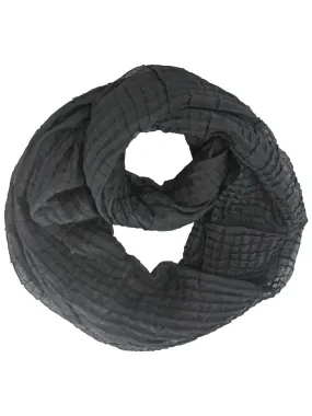 Sheer Pleated Infinity Scarf