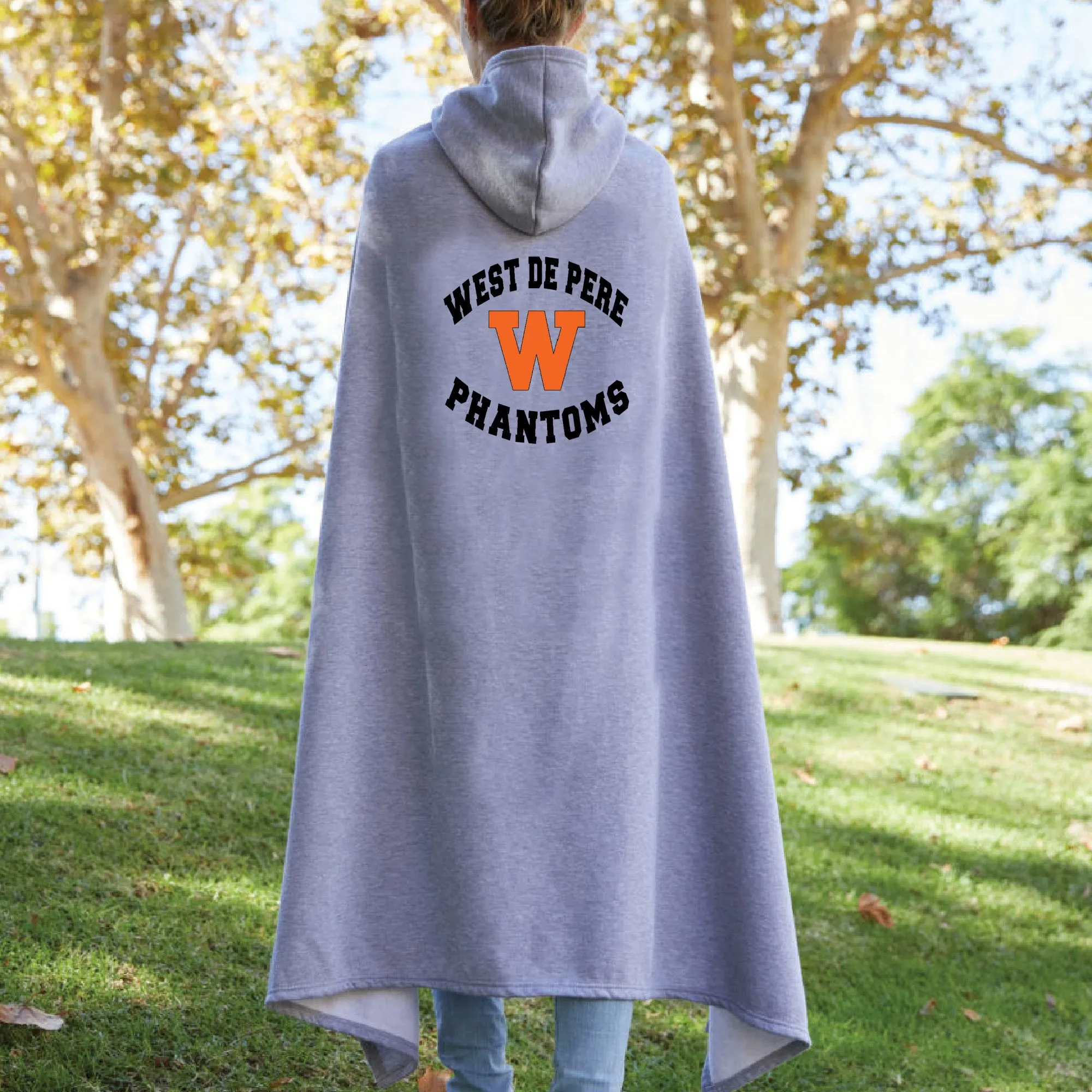 Sideline Blanket Hoodie - West De Pere Phantoms Circle Black