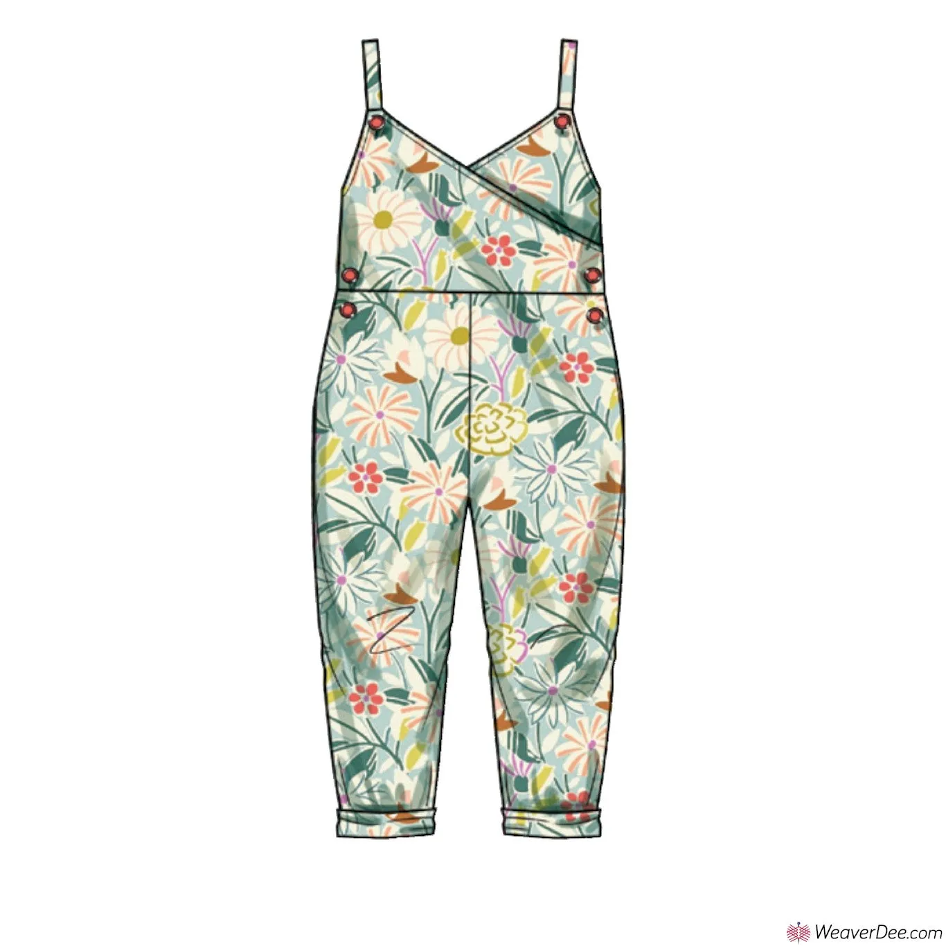 Simplicity Pattern S9558 Girl' Dungarees / Jumpsuits