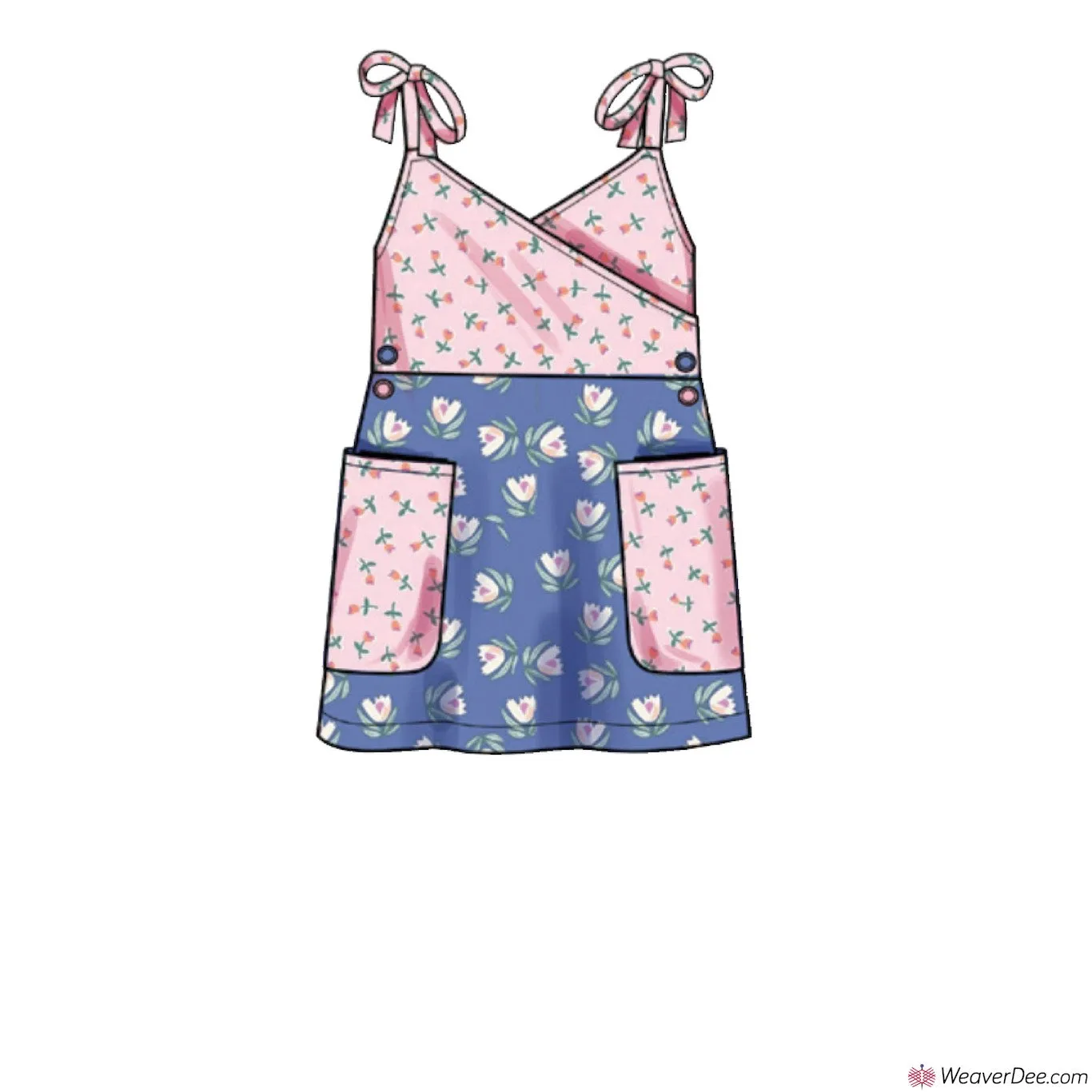 Simplicity Pattern S9558 Girl' Dungarees / Jumpsuits