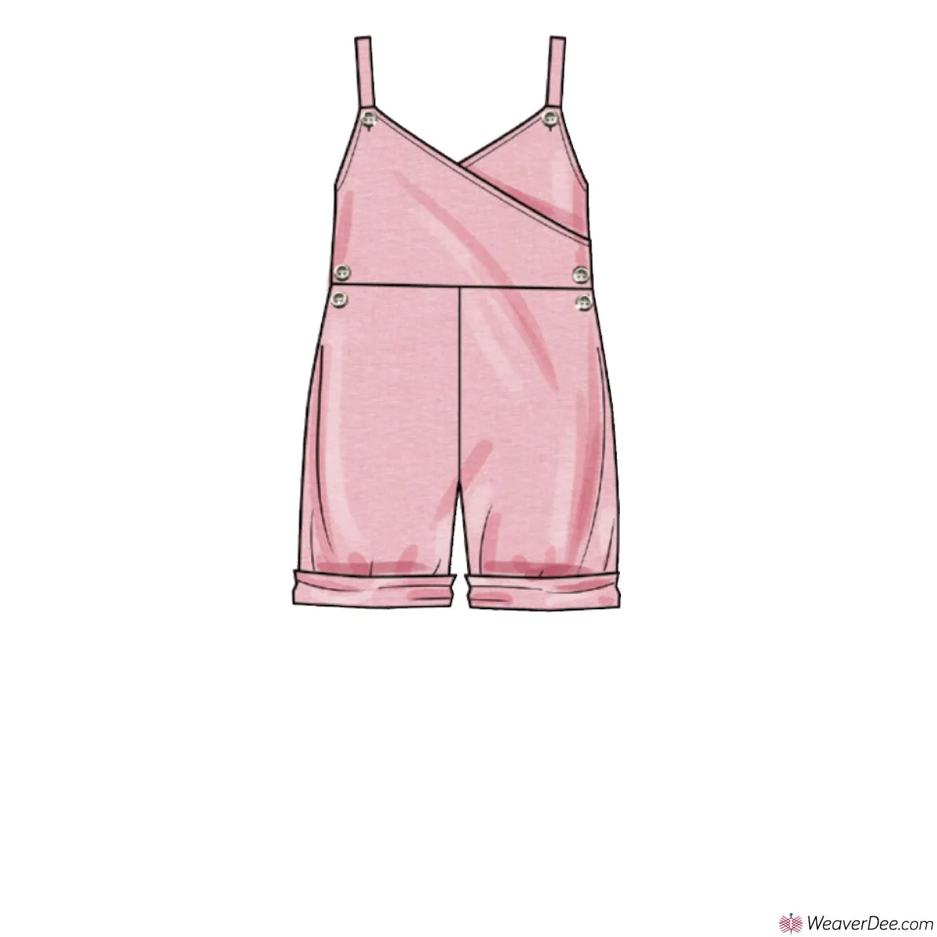 Simplicity Pattern S9558 Girl' Dungarees / Jumpsuits