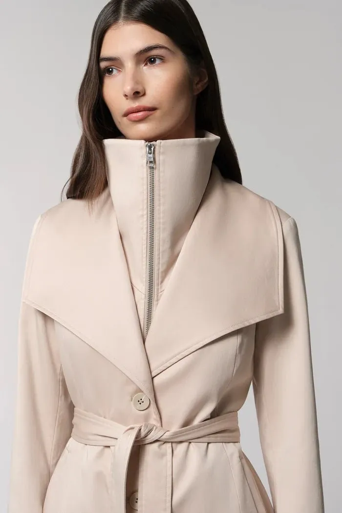 SOIA&KYO ILANA-T - Slim-Fit Trench With Bib Collar